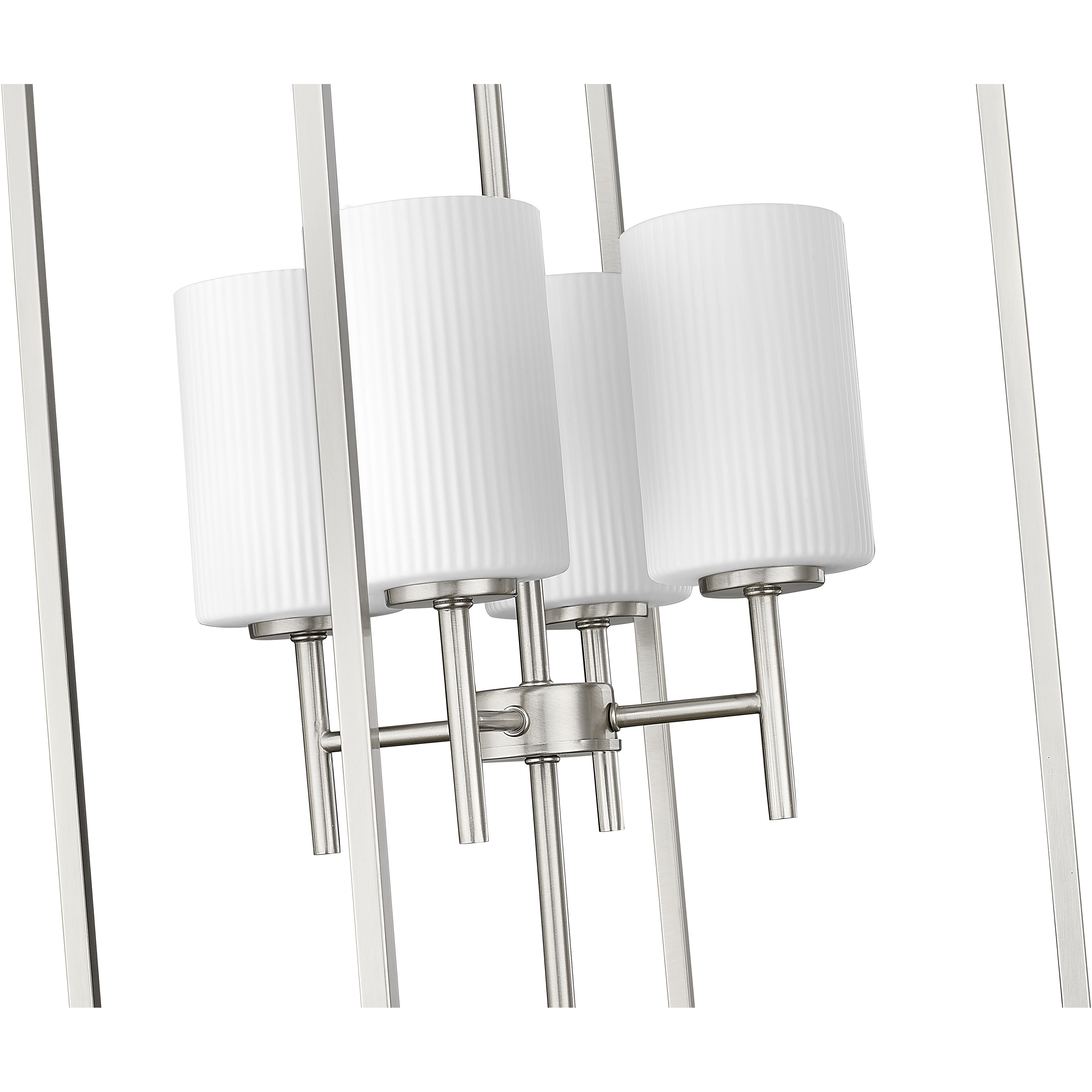 Luxx 4 Light 18 inch Brushed Nickel Indoor Pendant Ceiling Light